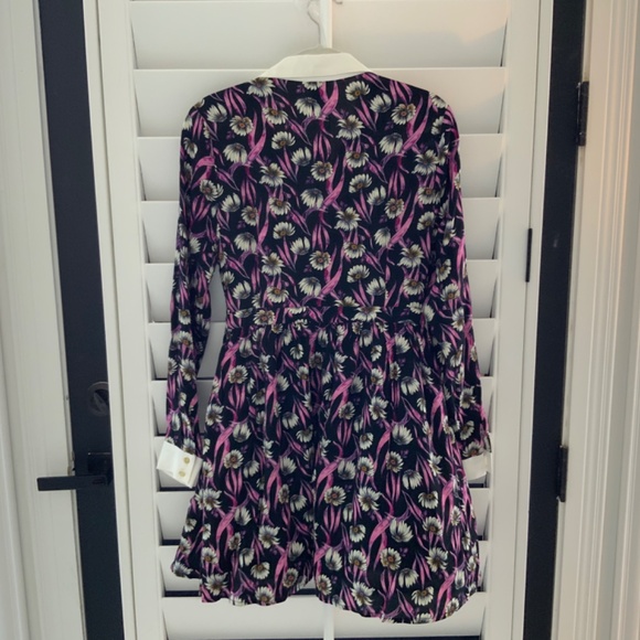 Women’s dark floral pink and mini black floral mini dress - Picture 10 of 10